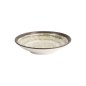 Preview: Tiefer Teller Asashio Dunkelbraun/Beige, Steinzeug, Ø 23 cm, Art.-Nr. 21631