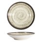 Preview: Deep Plate Asashio Dark Brown, Beige, Stoneware, &Oslash; 29 cm