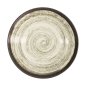 Preview: Deep Plate Asashio Dark Brown, Beige, Stoneware, Ø 29 cm, Item No. 21632