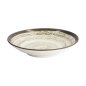 Preview: Deep Plate Asashio Dark Brown, Beige, Stoneware, Ø 29 cm, Item No. 21632