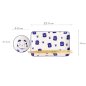 Preview: TDS, Kawaii-Blue Maneko Sushi-Teller-Geschenkset, 4-tlg. mit Essstäbchen, Art.-Nr. 21671  