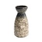 Preview: TDS, Sake Bottle, Tajimi, Grey/White, 11.2cm, Item No. 21826