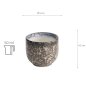Preview: TDS, Sake Cup, Tajimi, Grey/White, 5x4.2cm 50ml, Item No. 21827