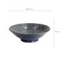 Preview: TDS, Zahra Shallow Bowl, Mixed Bowls, Blau, Ø 24x7,5 cm, Art.-Nr. 21972