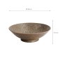 Preview: TDS, Zahra Shallow Bowl, Mixed Bowls, Brown, Ø 24x7.5 cm, Item No. 21974