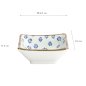 Preview: Square Sauce Bowl Japan Flower Mizu, Porcelain, 8.5 cm, Item No. 22008