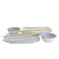 Preview: TDS, Sushi Set, Kotobuki, w/Chopsticks, Kikko, 4-piece set, 20.5x13.2x2.2cm & 9.3x3.2cm (120ml), Item No. 22046
