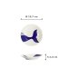Preview: Plate Kawaii Whale Blue, White, Porcelain, Ø 13.7 cm, Item No. 22080