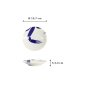 Preview: Plate Kawaii Crab Blue, White, Porcelain, Ø 13.7 cm, Item No. 22126
