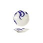 Preview: Plate Kawaii Octopus Blue, White, Porcelain, &Oslash; 13.7 cm
