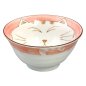 Preview: TDS, Tayo Bowl, Kawaii Cat Neko, Pink, Ø 13.5 x 6.8 cm 300 ml - Item No. 2222