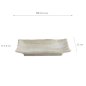Preview: Sushi Plate Ash White, Porcelain, 15.5 × 11 × 2.5 cm, Item No. 22243
