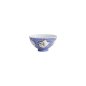 Preview: Rice Bowl Kawaii Karakusa Lucky Cat Blue, Porcelain, Ø 11.5 cm, Item No. 22250