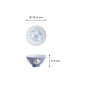 Preview: Rice Bowl Kawaii Karakusa Lucky Cat Blue, Porcelain, Ø 11.5 cm, Item No. 22250