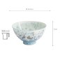 Preview: TDS, Reis-Schale, Kawaii Funny Cat, Blau, Ø 11,5 x 6 cm, 300 ml - Art Nr: 22257