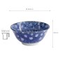 Preview: TDS, Schale, Hana Blue, Mixed Bowls, Ø 14,8x6,8cm 550ml, Tsuta Karakusa, Art Nr. 22269