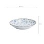 Preview: TDS, Plate, Natsu Karakusa, Blue/White, Ø22x4cm, Item No. 22312