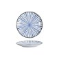 Preview: Plate Natsu Tokusa Blue, White, Porcelain, &Oslash; 16.5 cm