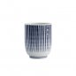 Preview: Tasse Blau/Weiß, Steingut, 160 ml, Art.-Nr. 22444