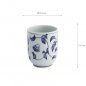 Preview: Tasse Blau/Weiß, Steingut, 160 ml, Art.-Nr. 22445