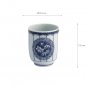 Preview: Tasse Blau/Weiß, Porzellan, 160 ml, Art.-Nr. 22455