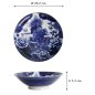 Preview: Bowl in a Gift Box Japonism Lion Blue, Porcelain, 1.6 L, Item No. 22517