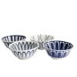 Preview: Tayo Bowl Set Mixed Bowls Blue, White, 4pcs, Porcelain, 500 ml, Item No. 22526