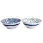 Preview: TDS, 2 Schalen Set, Mixed Bowls Japan Flower, Ø 19 cm, Art.-Nr. 22527