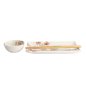 Preview: TDS, Sushi Set, Sakura White, 2 Pcs w/Chopsticks, 22.5x12.7cm & 8.6x3.6cm, Item No. 22581