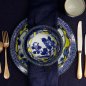 Preview: TDS, Plate, Botan, Ø16.5x2cm, Yellow/Blue, Item No. 22597