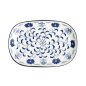 Preview: TDS, Plate, Tokyo Blue, Botan Oblong, 18.7x13cm, Item No. 22616