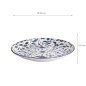 Preview: TDS, Round plate, Tokyo Blue Maizuru, Ø25x3.3cm, Item No. 22621