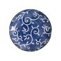 Preview: TDS, Runder Teller, Tokyo Blue Karakusa,  Ø21,5x3,4cm, Art.-Nr. 22626