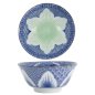 Preview: TDS, Bowl Giftset, 2-piece set, Lily Flower, Red/Blue, Ø 14.8x6.8cm 550ml, Item No. 22639