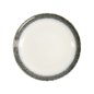 Preview: Dessert Plate Monte Negro White, Anthracite, Stoneware, Ø 21 cm. Height 2.5 cm, Item No. 24345