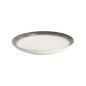 Preview: Dessert Plate Monte Negro White, Anthracite, Stoneware, Ø 21 cm. Height 2.5 cm, Item No. 24345