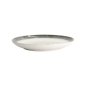 Preview: Dessert Plate Monte Negro White, Anthracite, Stoneware, Ø 21 cm. Height 2.5 cm, Item No. 24345