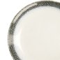 Preview: Dessert Plate Monte Negro White, Anthracite, Stoneware, Ø 21 cm. Height 2.5 cm, Item No. 24345