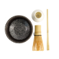 Preview: Matcha-Set Kanegin Grau, 4-tlg., Ø 11 × 8 cm, Art.-Nr. 33004