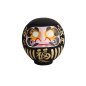 Preview: Daruma Black, Papier-mâché, 9 cm