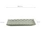 Preview: TDS, Sushi Platte, Vert Sauge Mermaid Design, 22x13x2cm, Art.-Nr. 33166