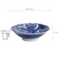 Preview: TDS, Schale, Yakuza, Dragon, Blau/Weiß, Ø 25,2x7,7cm 1600ml ,  Art.-Nr. 33342