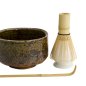 Preview: TDS, Matcha Giftset, Green/Brown, 4-Piece set, Ø 12x7.5cm, Item No. 33412