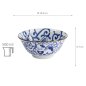 Preview: TDS, Tayo Bowl, Kawaii Cat Neko, Blue, Ø 14.9x6.7cm 500ml, Item No. 33414