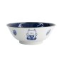 Preview: TDS, Ramen Bowl, Kawaii Cat Neko, Blue, Ø 19.7x7.5cm 1000ml, Item No. 33419