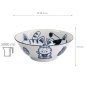 Preview: TDS, Ramen-Schale, Kawaii Cat Neko, Blau, Ø 19,7x7,5cm 1000ml, Art.-Nr. 33420