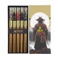 Preview: TDS, Chopstick Set, 5 pair, Samurai, Item No. 33449