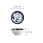 Preview: Tayo Bowl Kawaii Cat Neko Blue, Porcelain, 500 ml, Item No. 33487