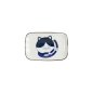 Preview: Rectangular Plate Kawaii Cat Neko D Blue, White, Porcelain, 16.3 × 10.2 cm, Item No. 33495