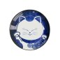 Preview: TDS, Runder Teller, Kawaii Cat Neko, Blau, Ø 16,7x2,8cm, Art.-Nr. 33500